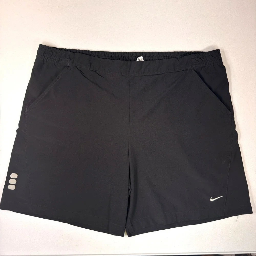 Nike FIT DRY Black Athletic Training Shorts Mens Large L 12-14 Running Gym